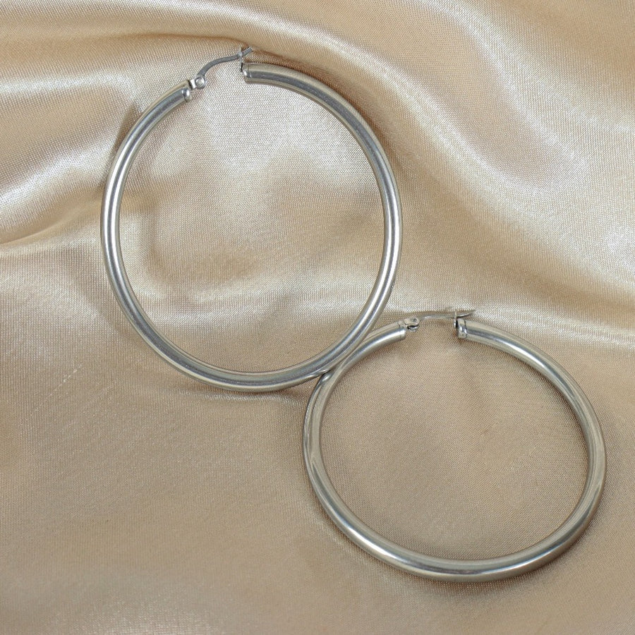 Zainab (18ct gold plated) Stainless steel Hoop Earrings